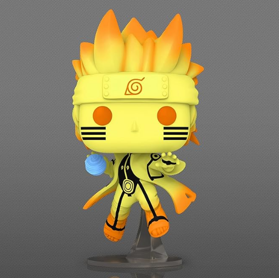 Funko Pop! Animation: Naruto Shippuden - Naruto Uzumaki in Kurama Link Mode with Rasengan Glow Chase Special Edition Multicolor Exclusive Vinyl Figure #1469