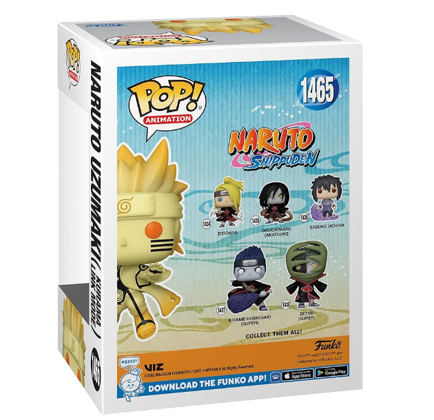 Funko Pop! Animation: Naruto Shippuden - Naruto Uzumaki in Kurama Link Mode with Rasengan Glow Chase Special Edition Multicolor Exclusive Vinyl Figure #1469