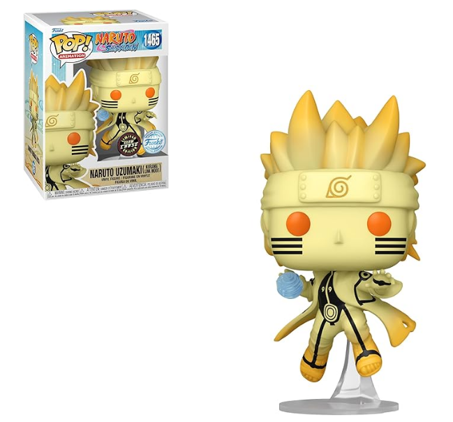 Funko Pop! Animation: Naruto Shippuden - Naruto Uzumaki in Kurama Link Mode with Rasengan Glow Chase Special Edition Multicolor Exclusive Vinyl Figure #1469